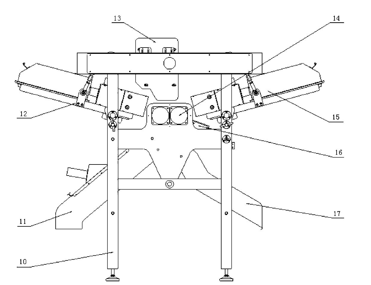 Equipment and method for sectional fine sorting of tobacco sheets