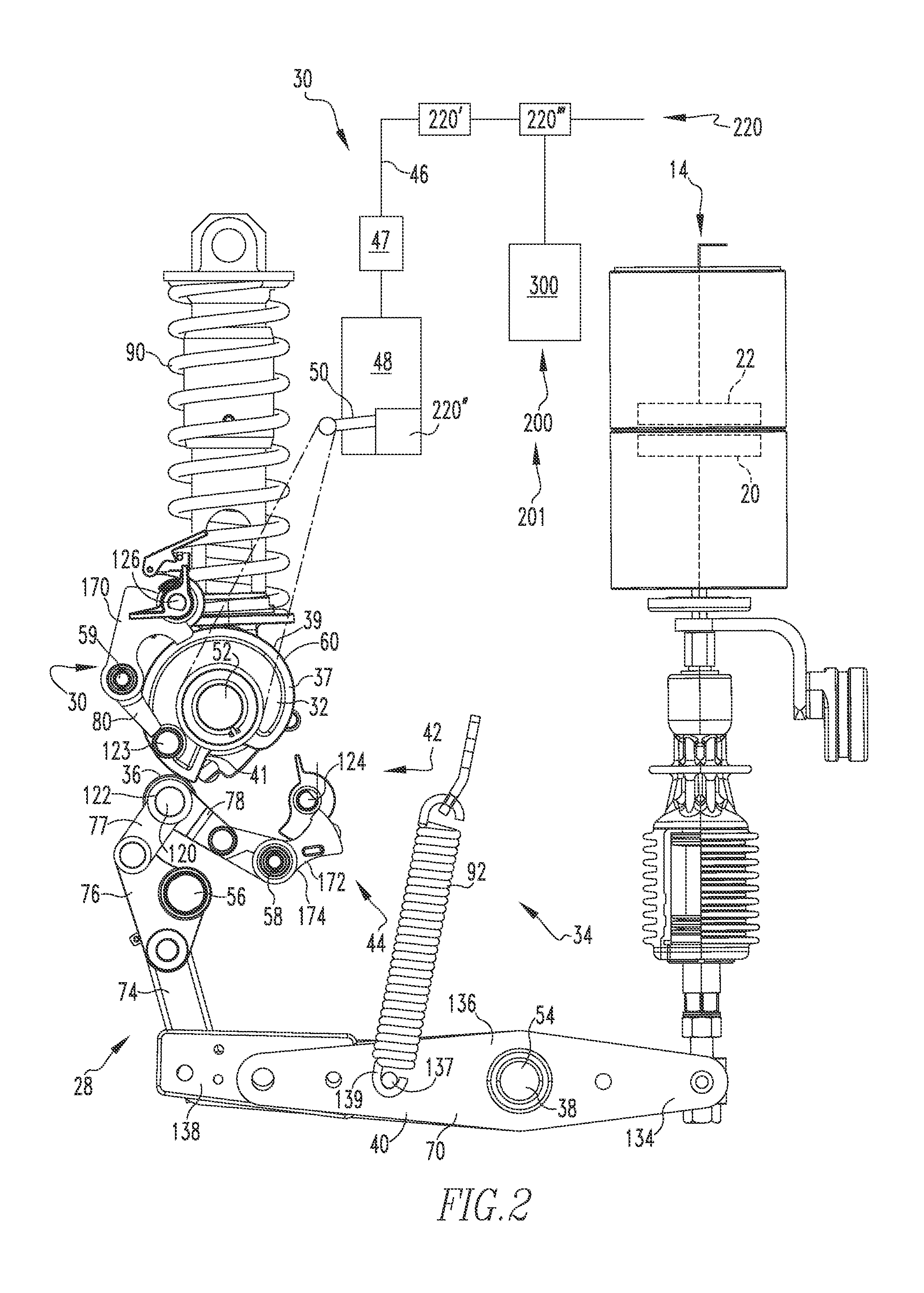 Component monitoring system with monitory latch assembly