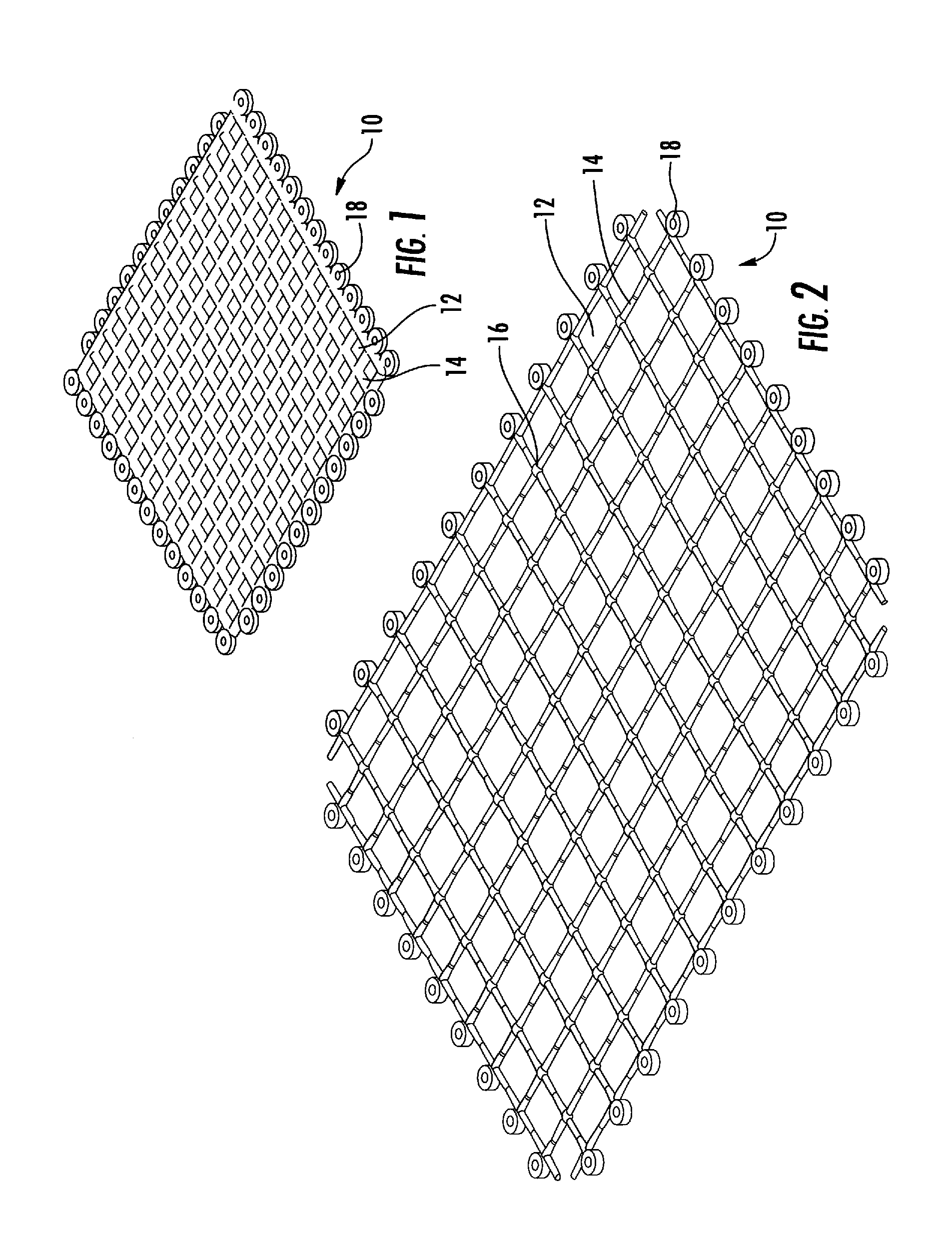 Molded and drawn screen