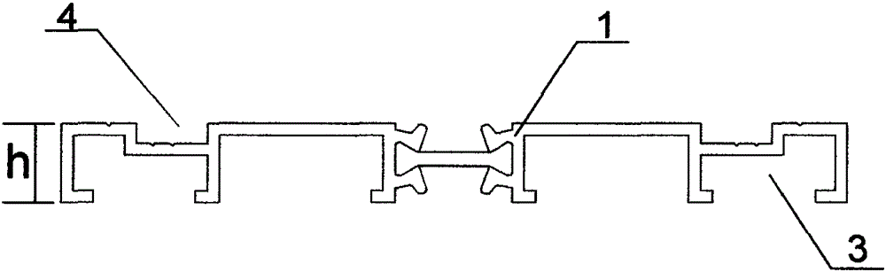 A kind of thin combined installation door and window sub-frame