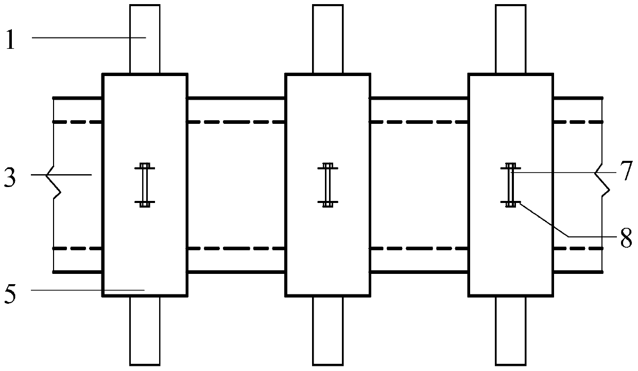 Micro-wind vibration energy consumption suppression device of service steel pipe tower rod piece