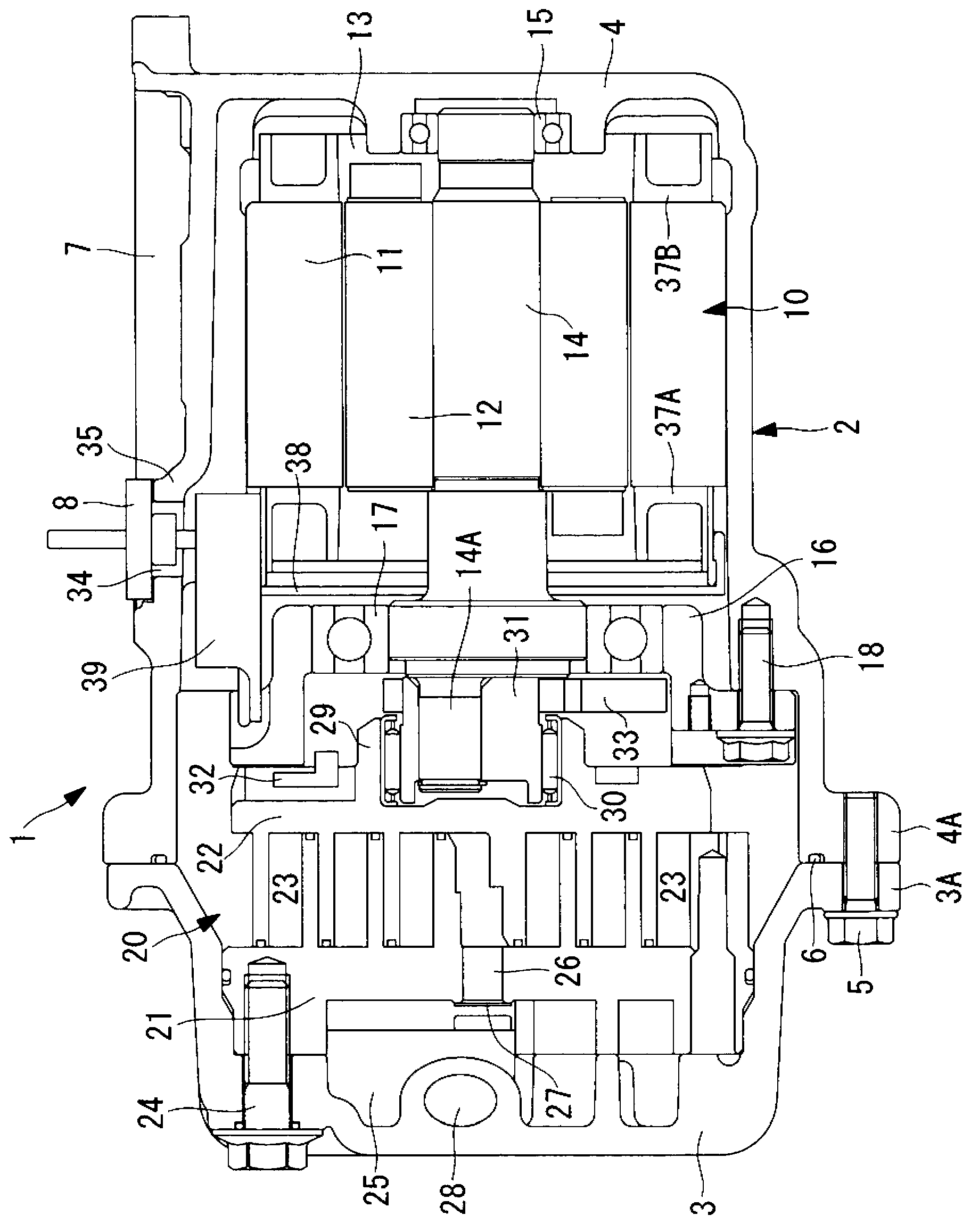 Compressor motor and electric compressor using same