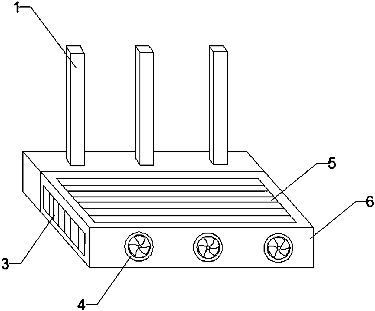 Automatic power-on and power-off router