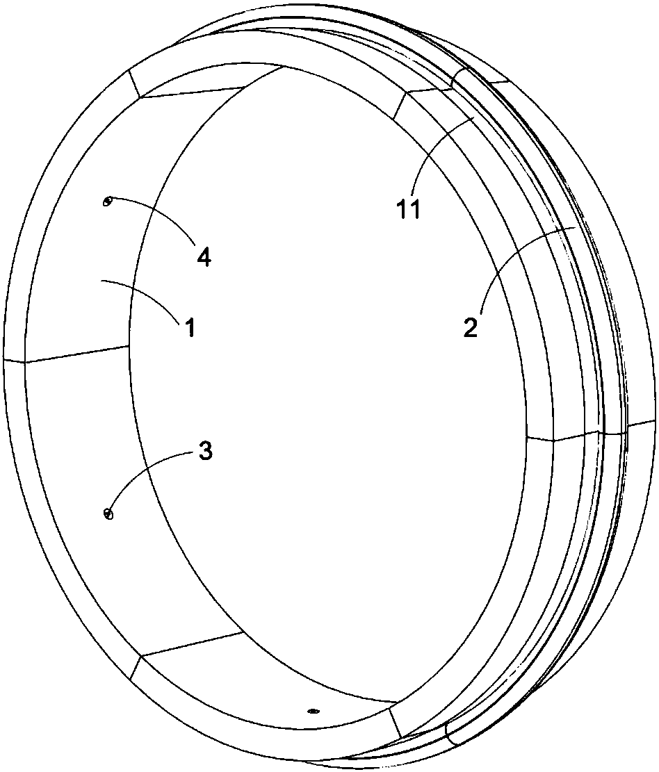 Backfill grouting expansion type sealing device of shield type tunnel boring machine (TBM) segment and construction method