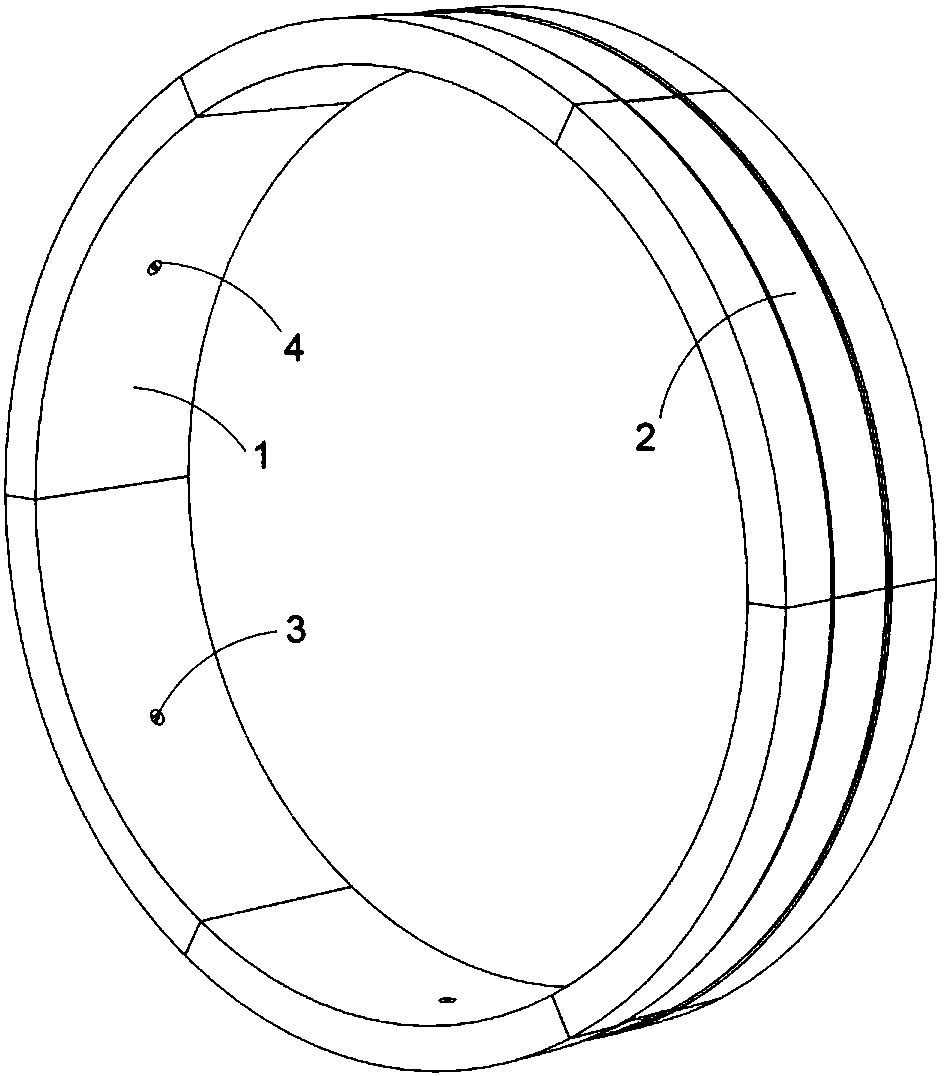 Backfill grouting expansion type sealing device of shield type tunnel boring machine (TBM) segment and construction method