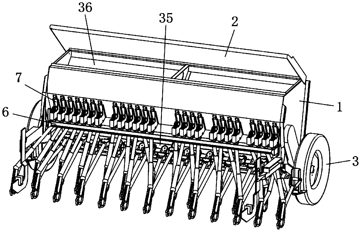 Sowing device for raising rice seedlings