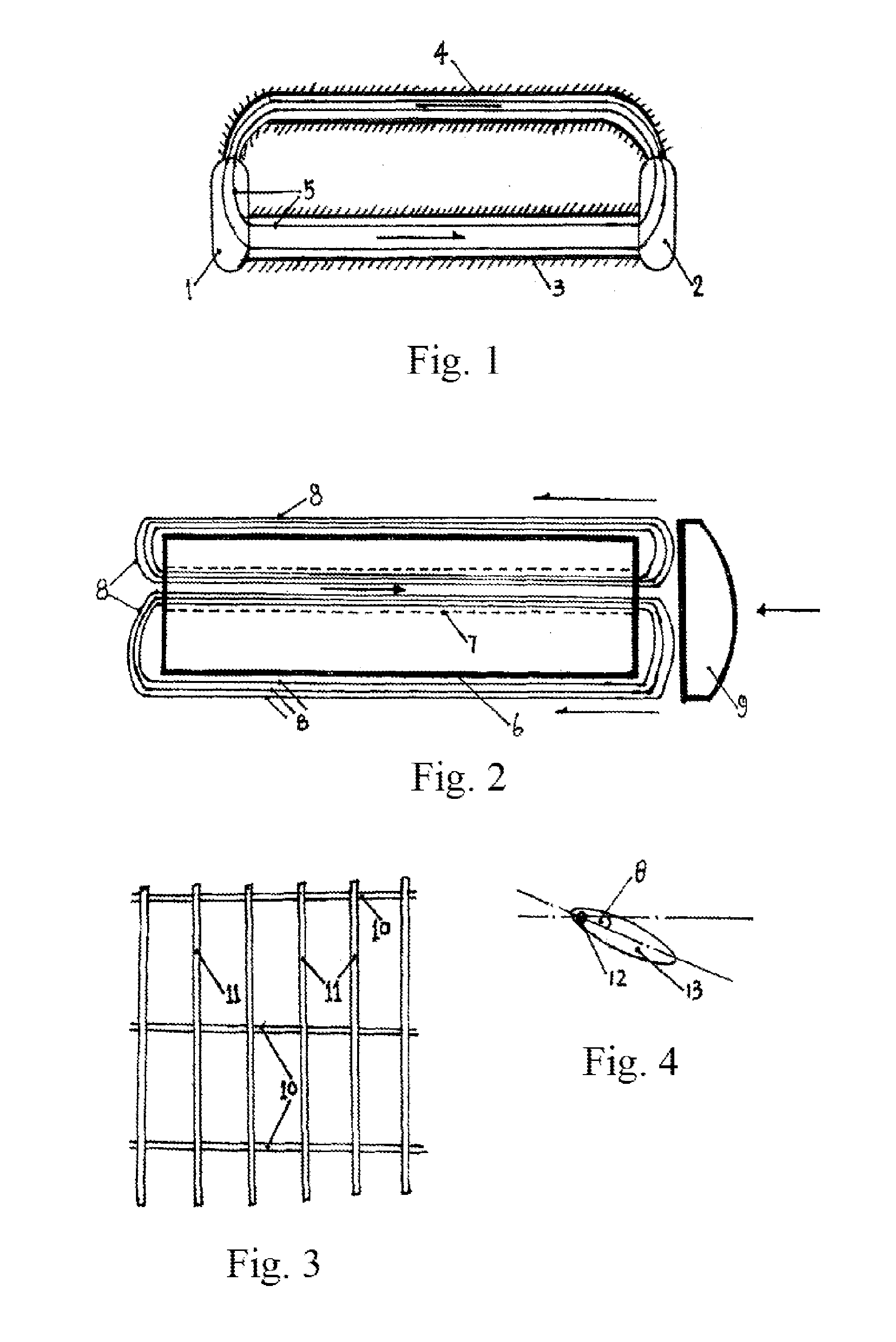 Fluid resistance reducing method and resistance reducing propulsion device