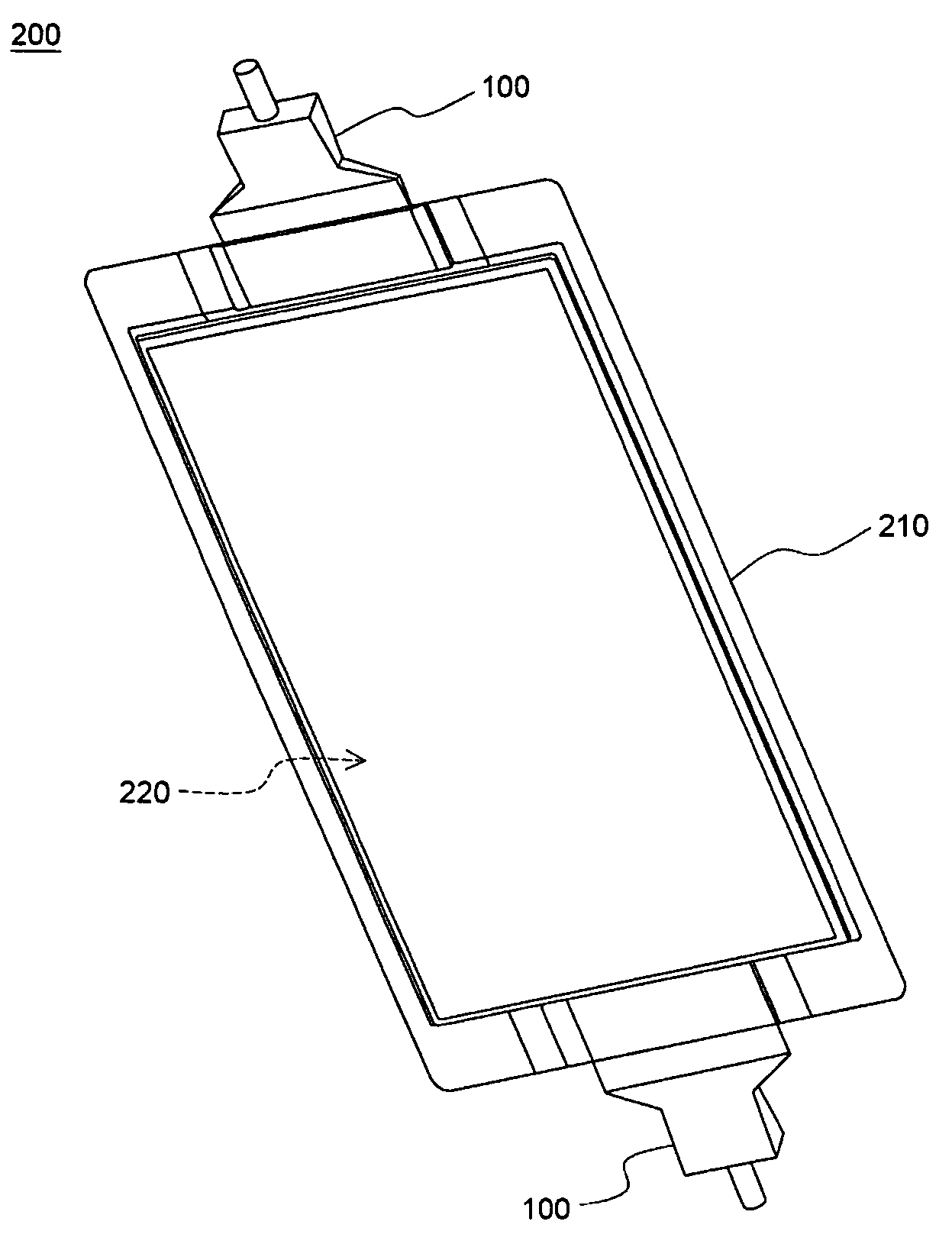 Three-dimensional electrode terminal for pouch-typed battery