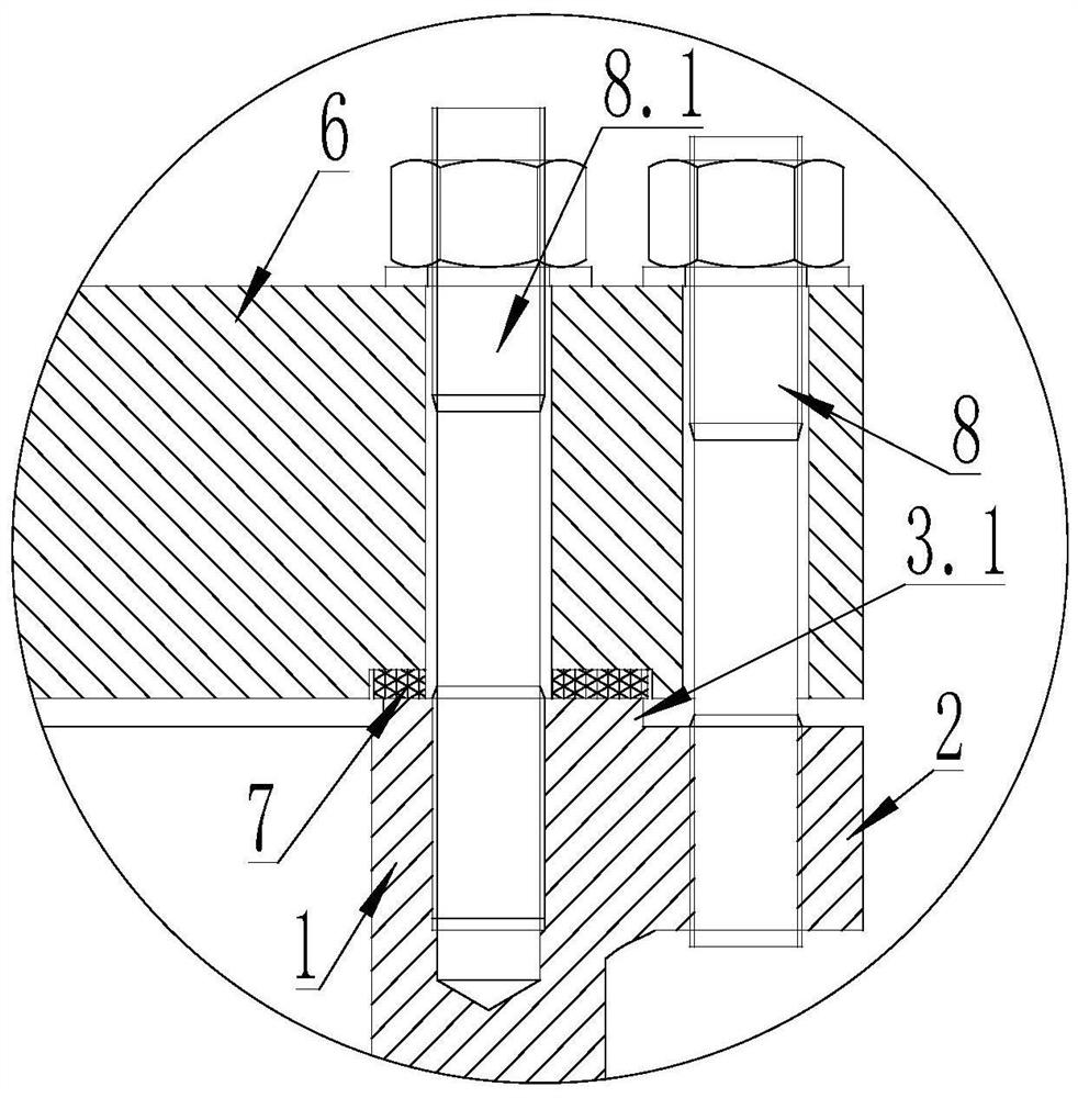 Installation method of high-pressure detachable cover plate type heat exchanger tube box