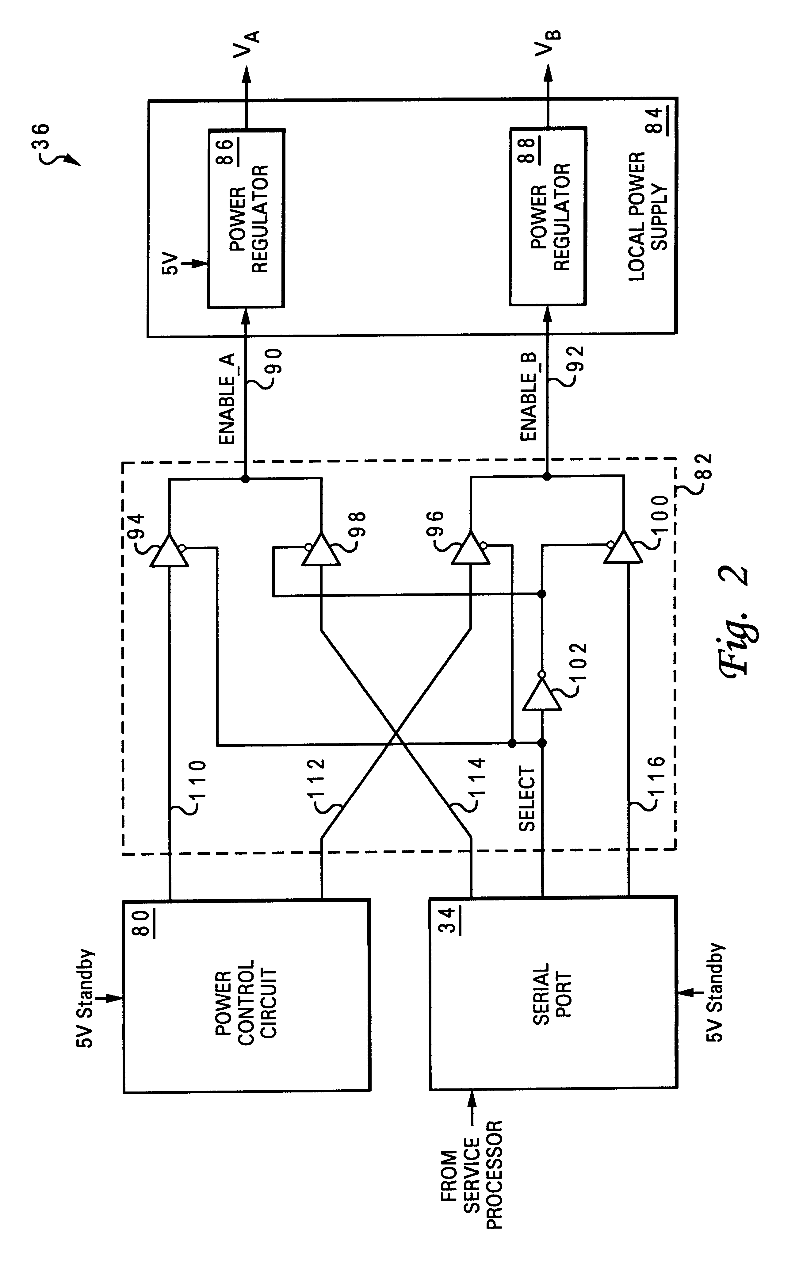 Power sequencing in a data processing system