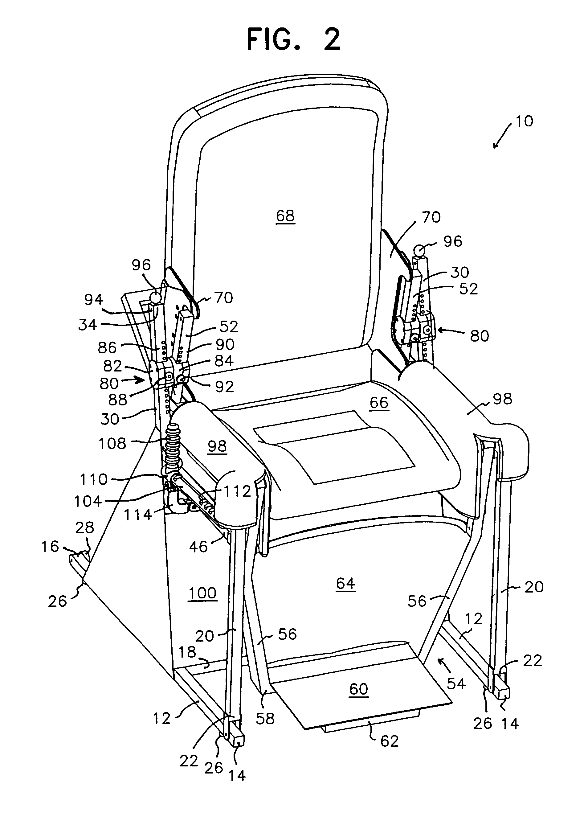 Low-resistance exercise and rehabilitation chair