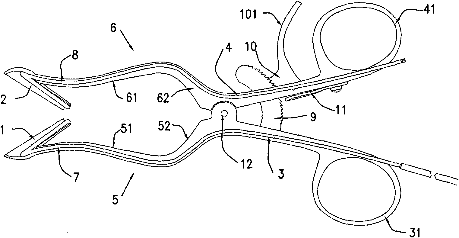 Nasal cavity, nasal septum double-site spreader