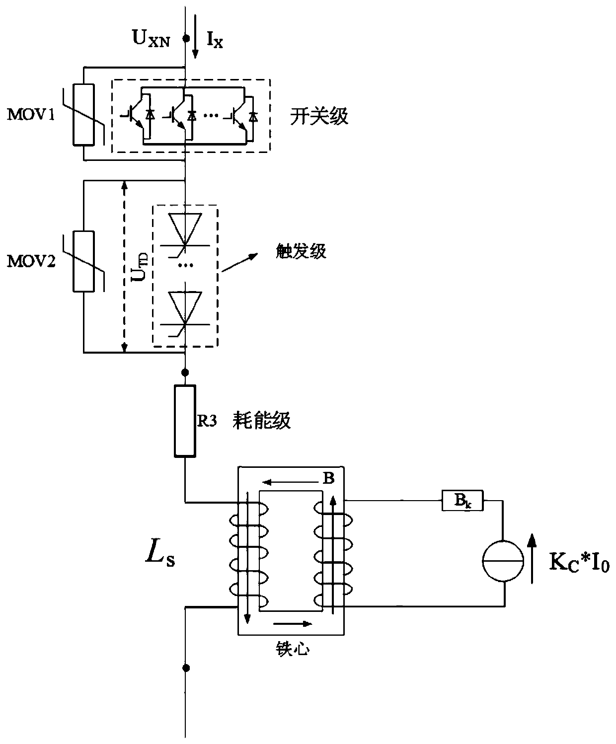 Power balancing device for offshore wind power flexible direct current sending-out system and control method