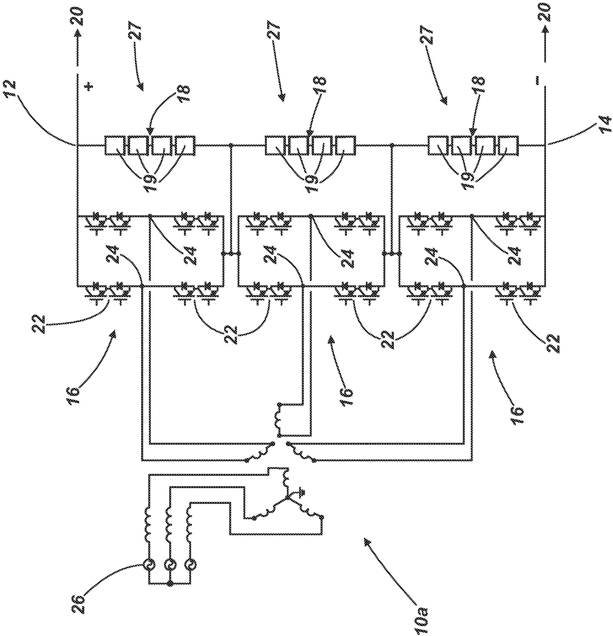 Hybrid 2-level and multilevel HVDC converter