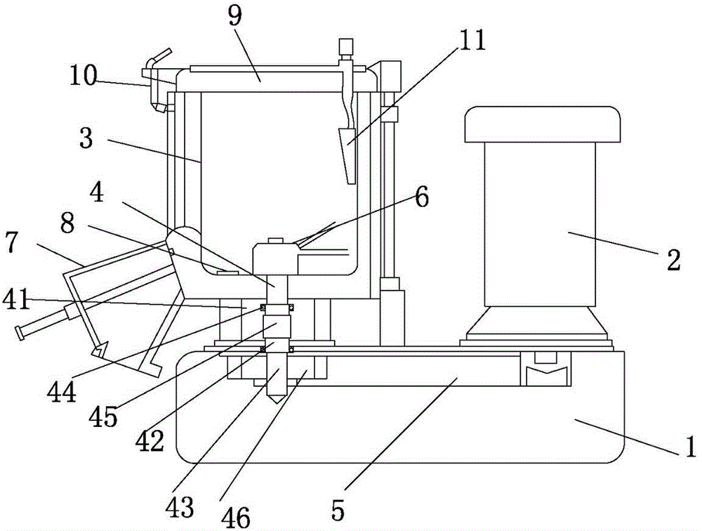 Plastic thin film raw material mixing machine