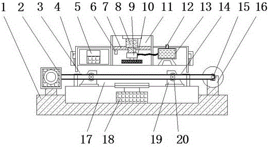 Printing device for biodegradation film production