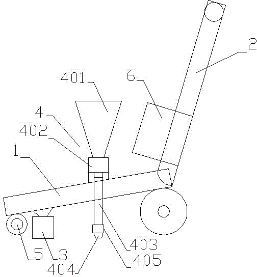 Hand guided roof crack repairing machine