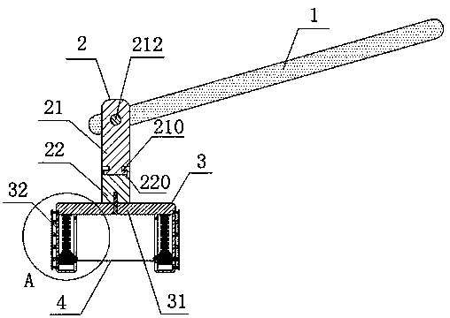 Flossing device for cleaning tooth gaps