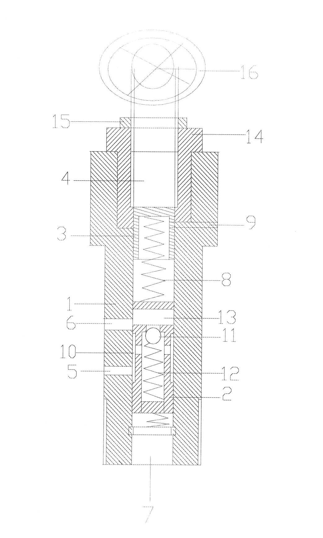 Direct-acting externally piloted one-way sequence valve