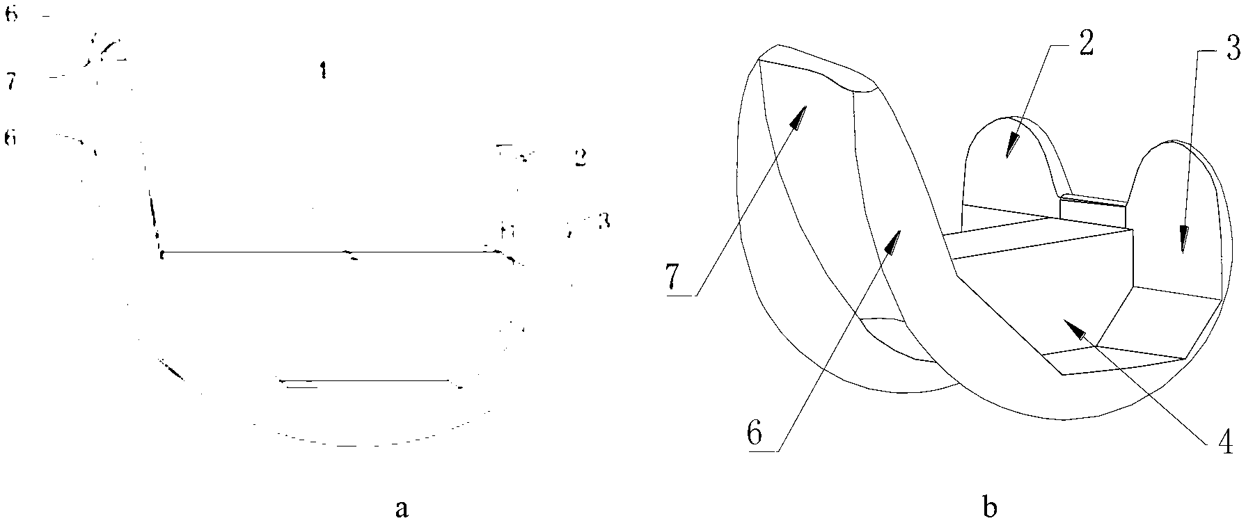 Artificial knee-joint thighbone