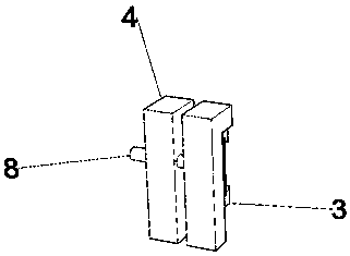 Laser projection type non-contact margin measuring instrument