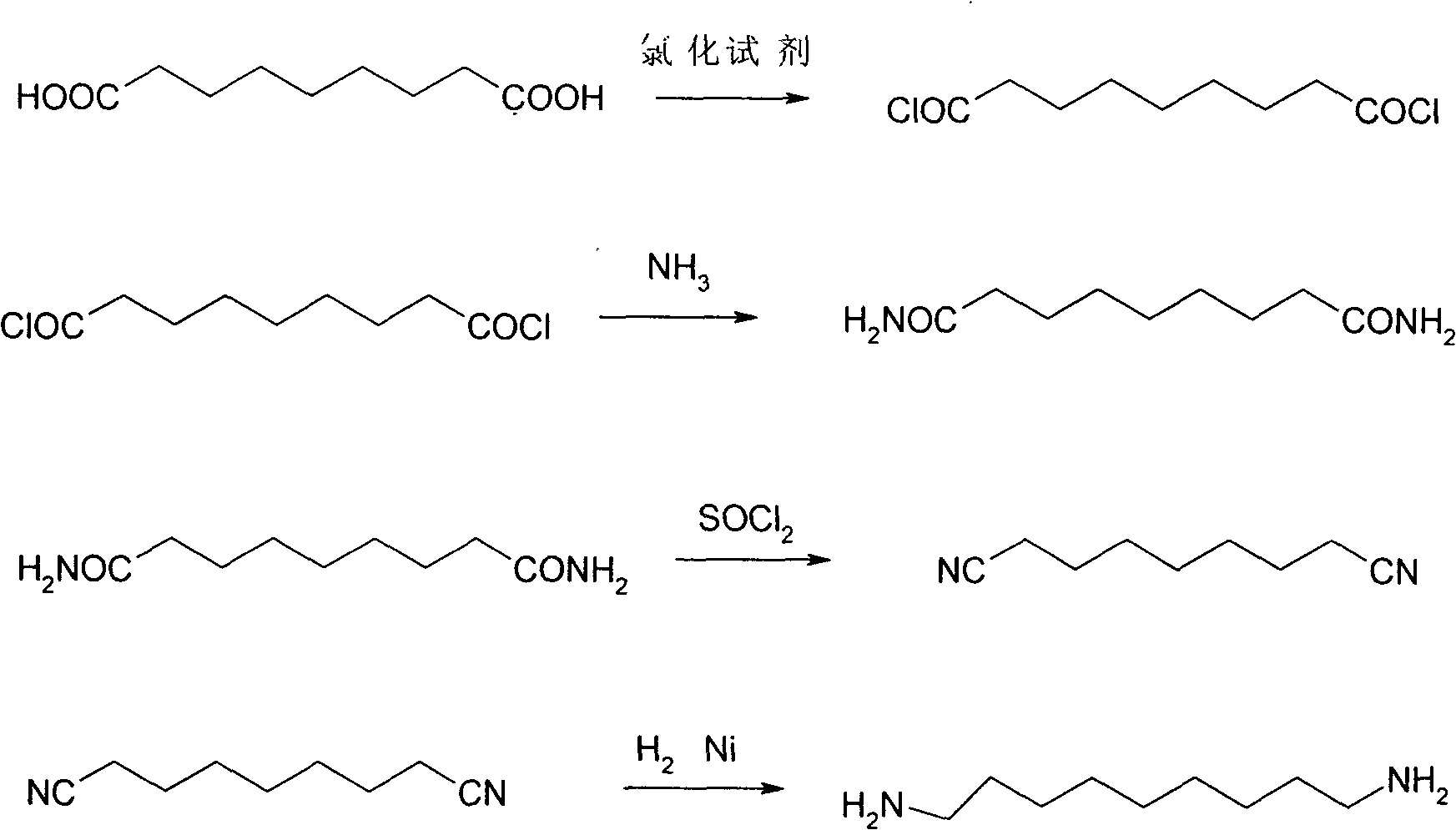 Method for preparing nonane diamine