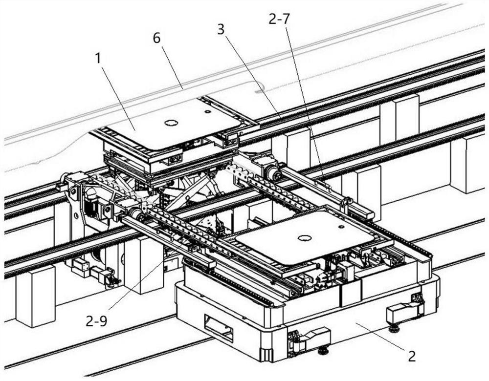 A disassembly and handling equipment for the lower parts of the EMU