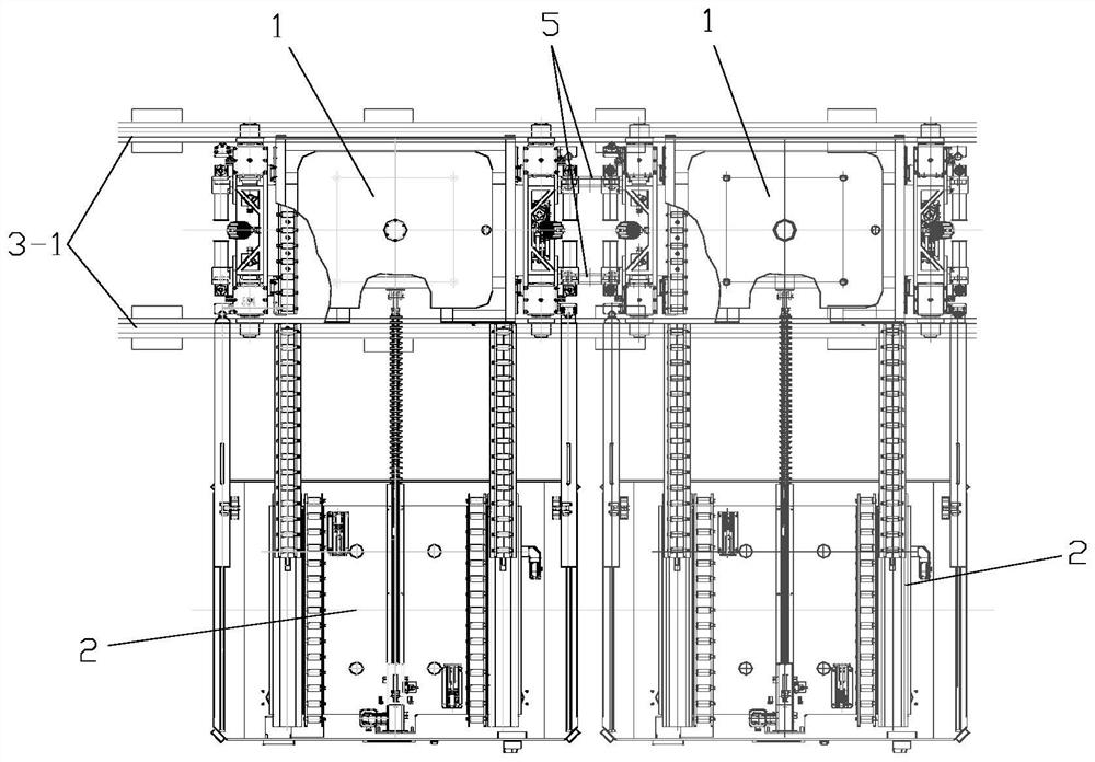 A disassembly and handling equipment for the lower parts of the EMU