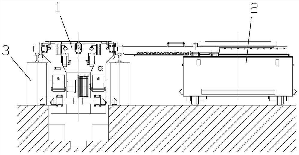 A disassembly and handling equipment for the lower parts of the EMU