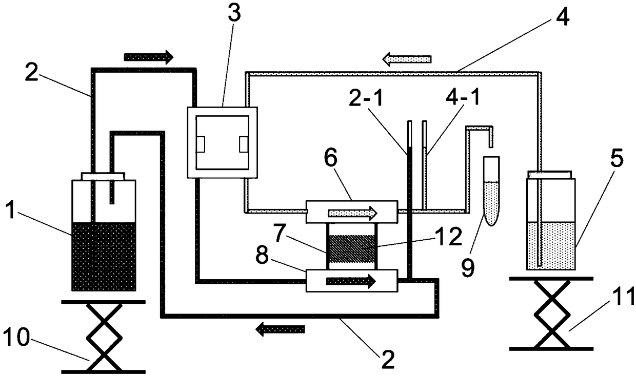 Rock diffusion coefficient measuring device and method