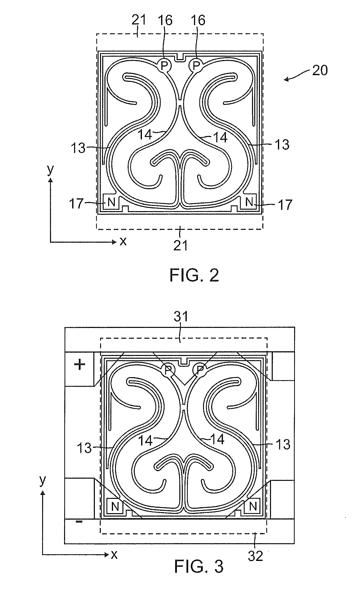 Top contact LED thermal management