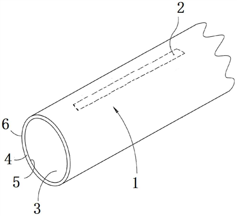 A cracked seepage irrigation pipe and its processing method