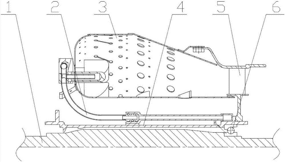 An integrated bearing support structure