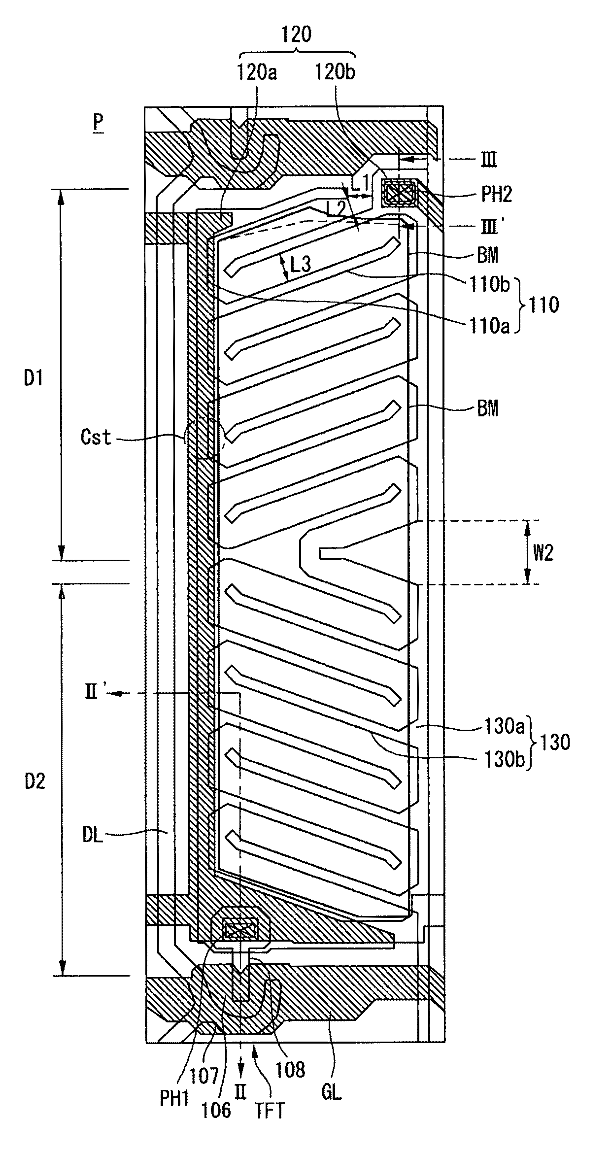 Horizontal electric field type liquid crystal display