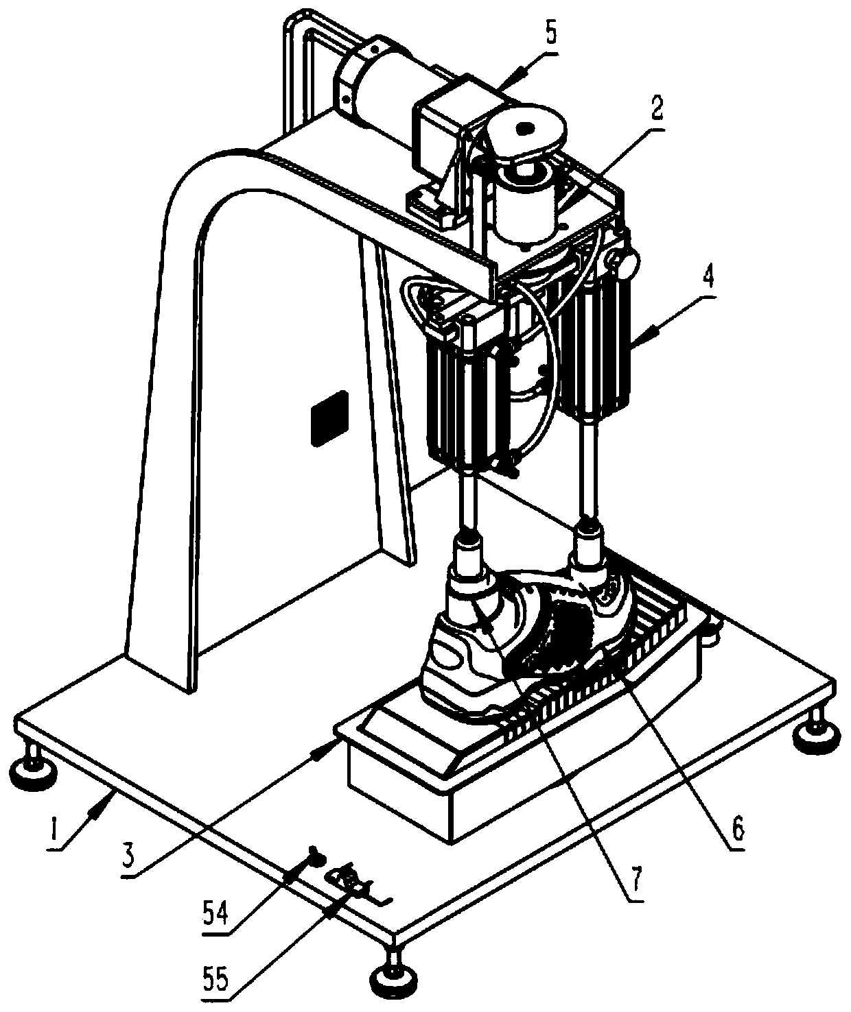 Table top type scribing machine