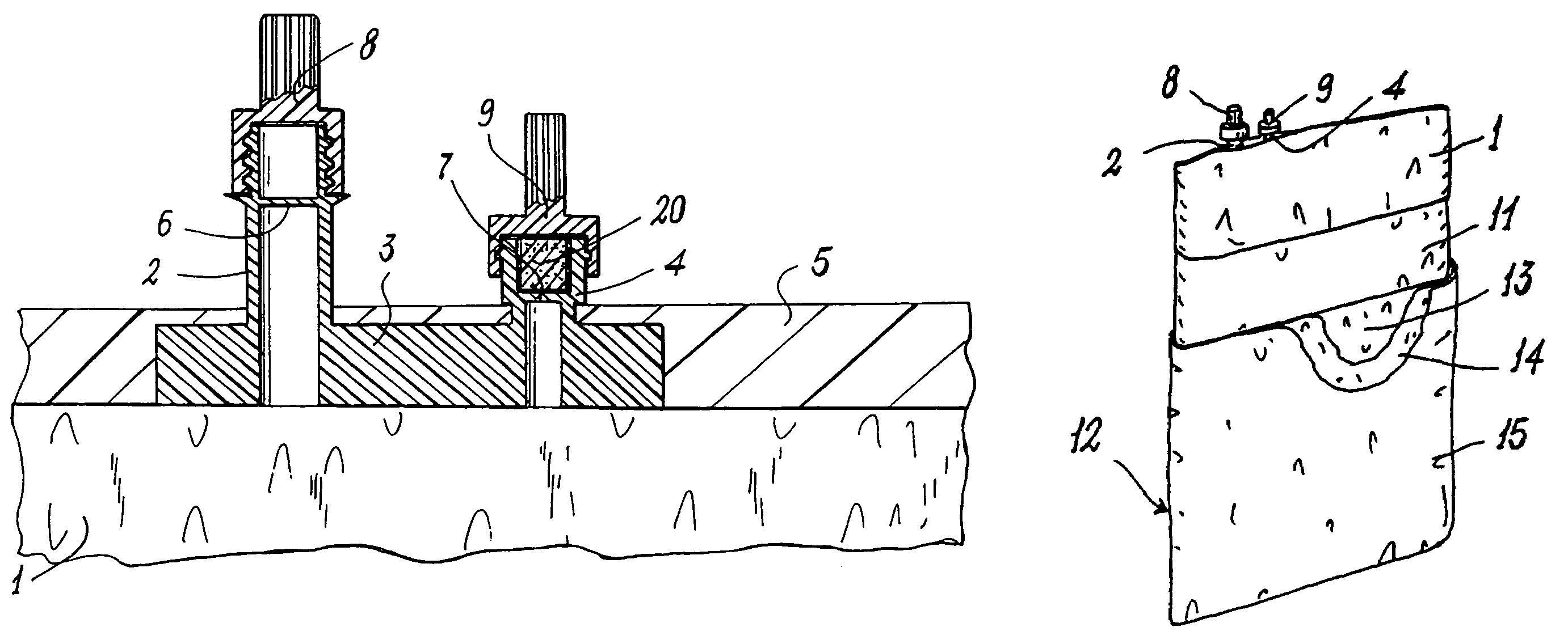 Bag for preserving and transporting sterile products in powder form and for forming solutions of said products in the bag