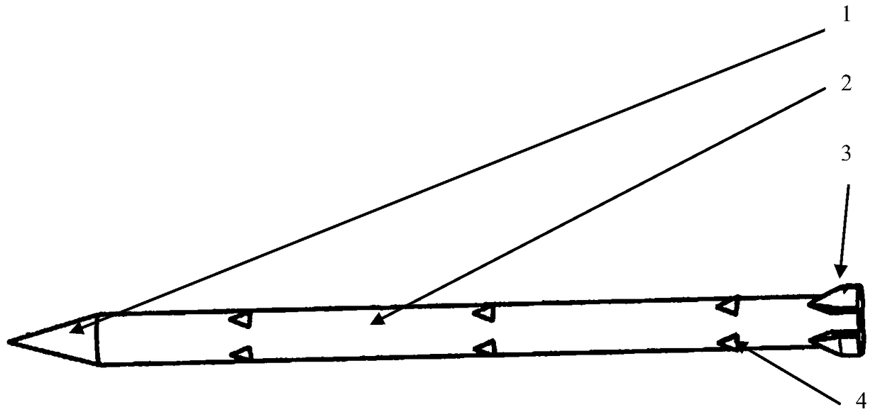 Medical internal fracture fixation needle and medical fracture fixation tool