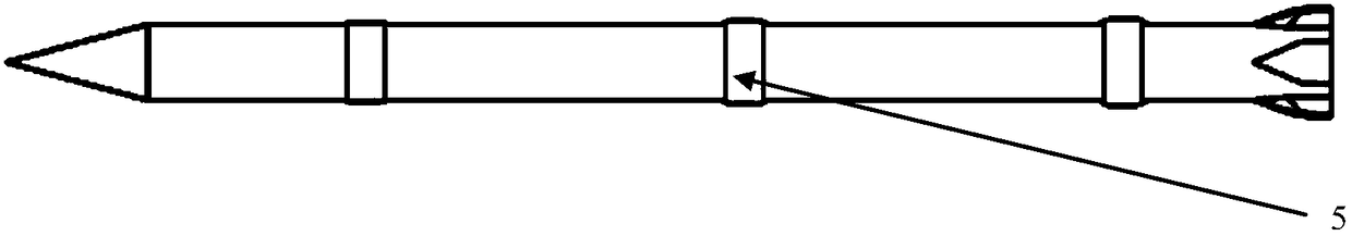 Medical internal fracture fixation needle and medical fracture fixation tool