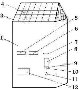 Solar-powered device for paid recycling of waste cells