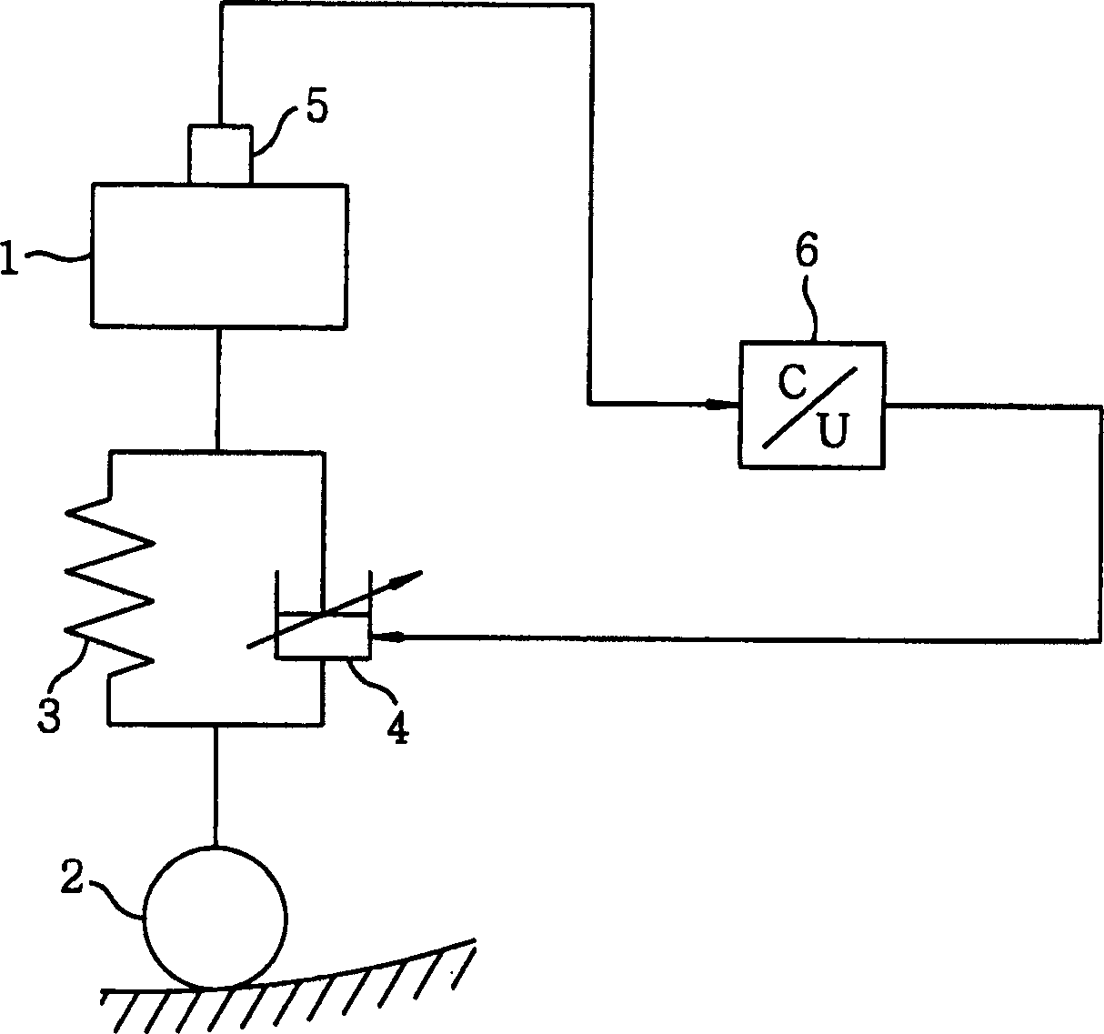 Method for controlling damping force in an electronically-controlled suspension apparatus