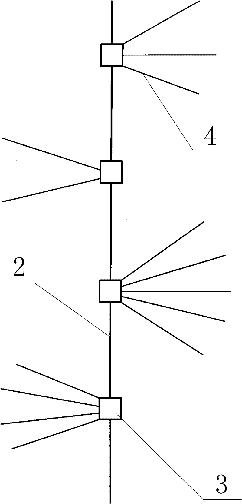 Regional gas underground high-pressure jet hole digging, pressure relief and outburst prevention method