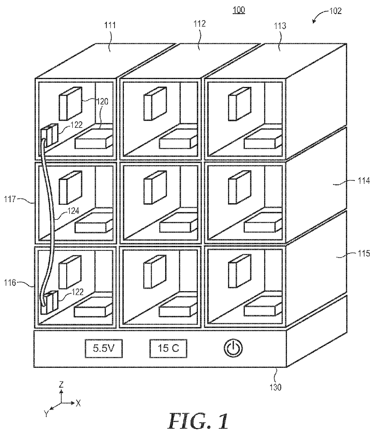 Server system with interlocking cells