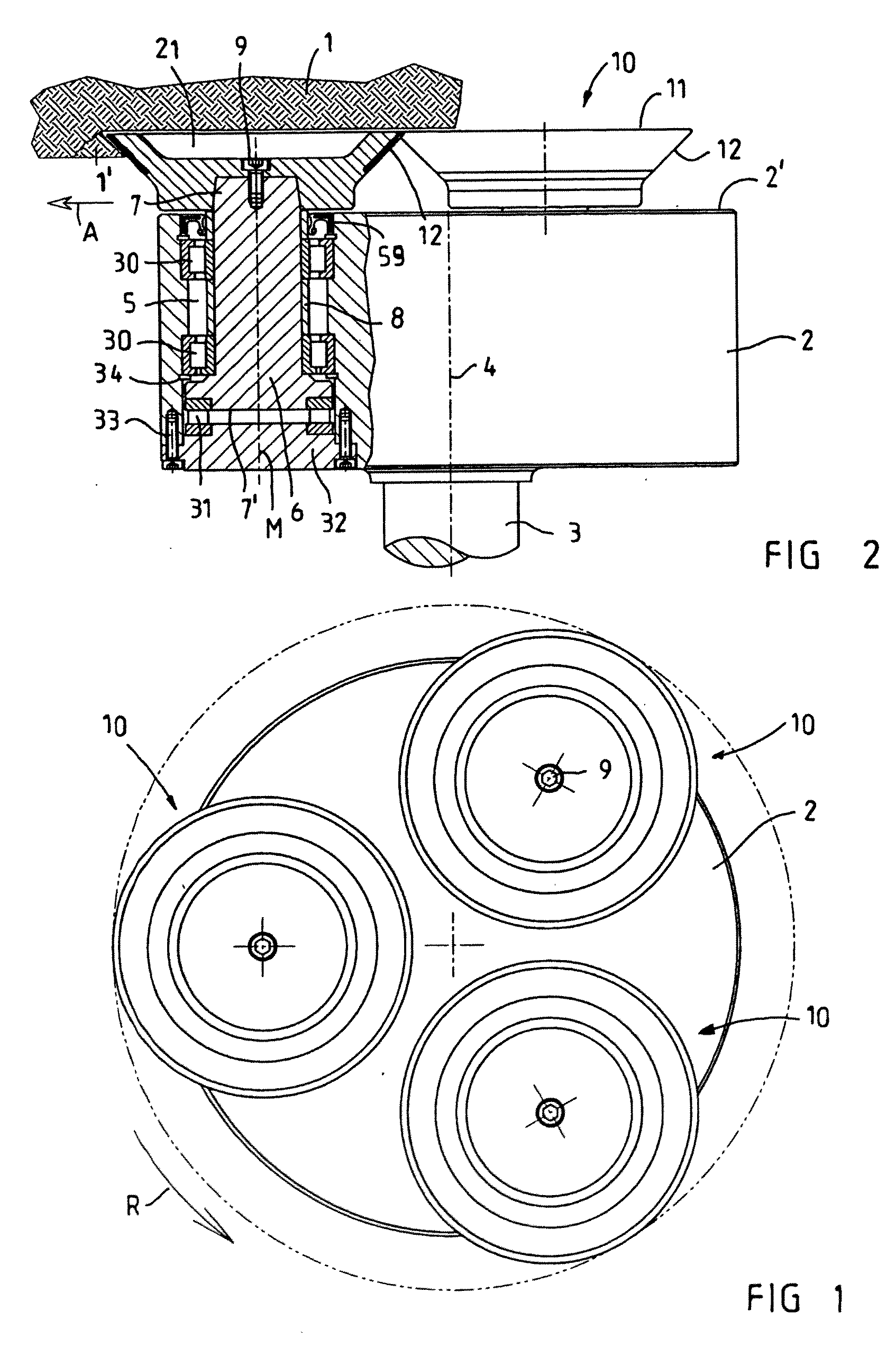 Roller drill or roller bit