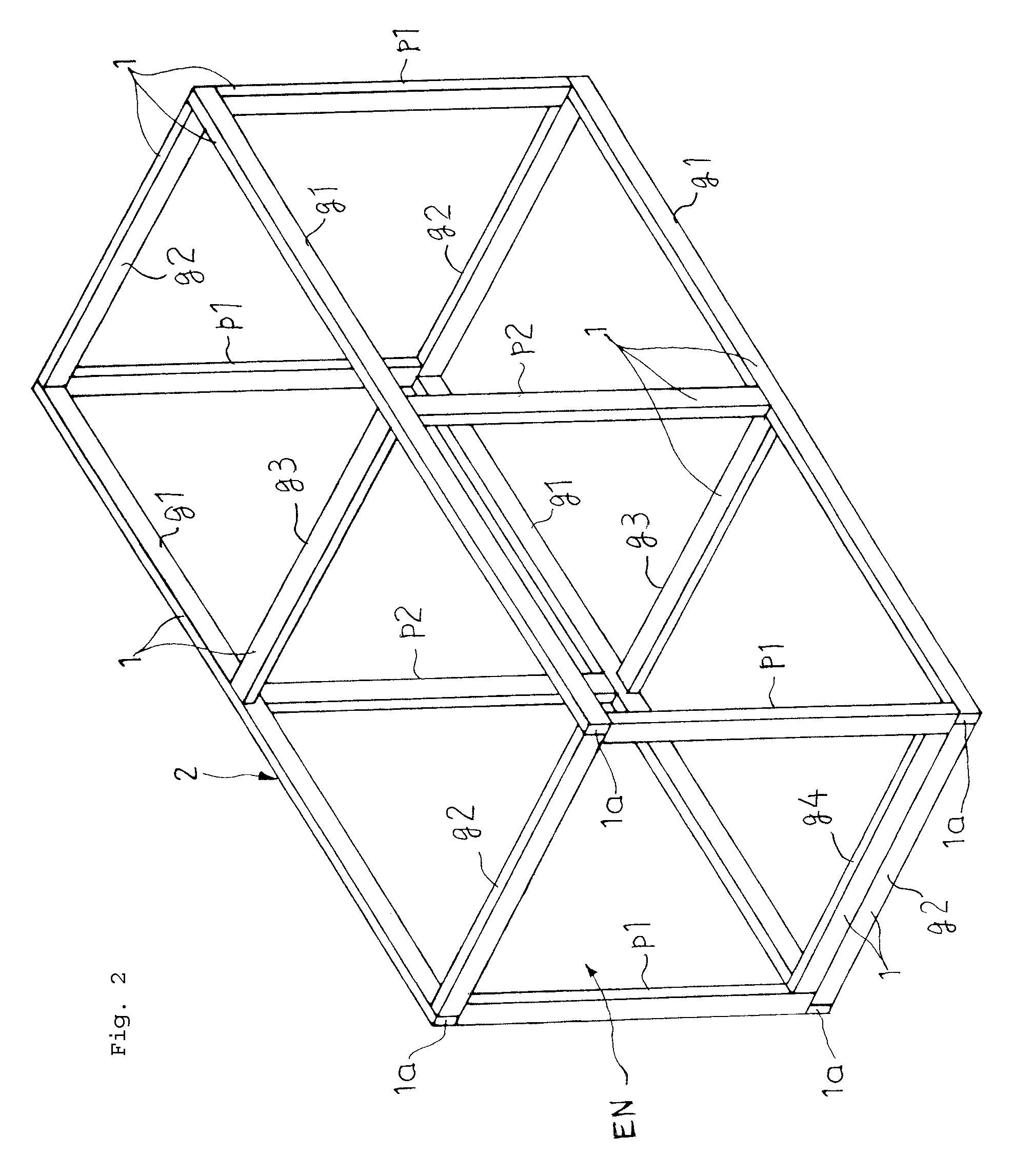 Capsule room unit and two-level installation structure thereof