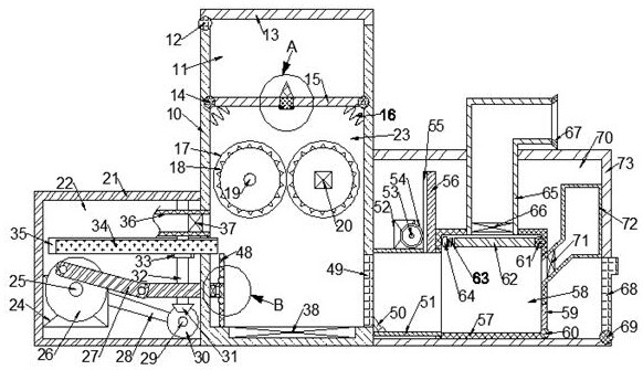 Production device of odorless organic fertilizer