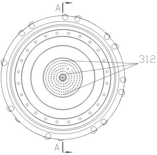 Liquid fuel nozzle for dual-radial swirler dual-fuel combustion chamber