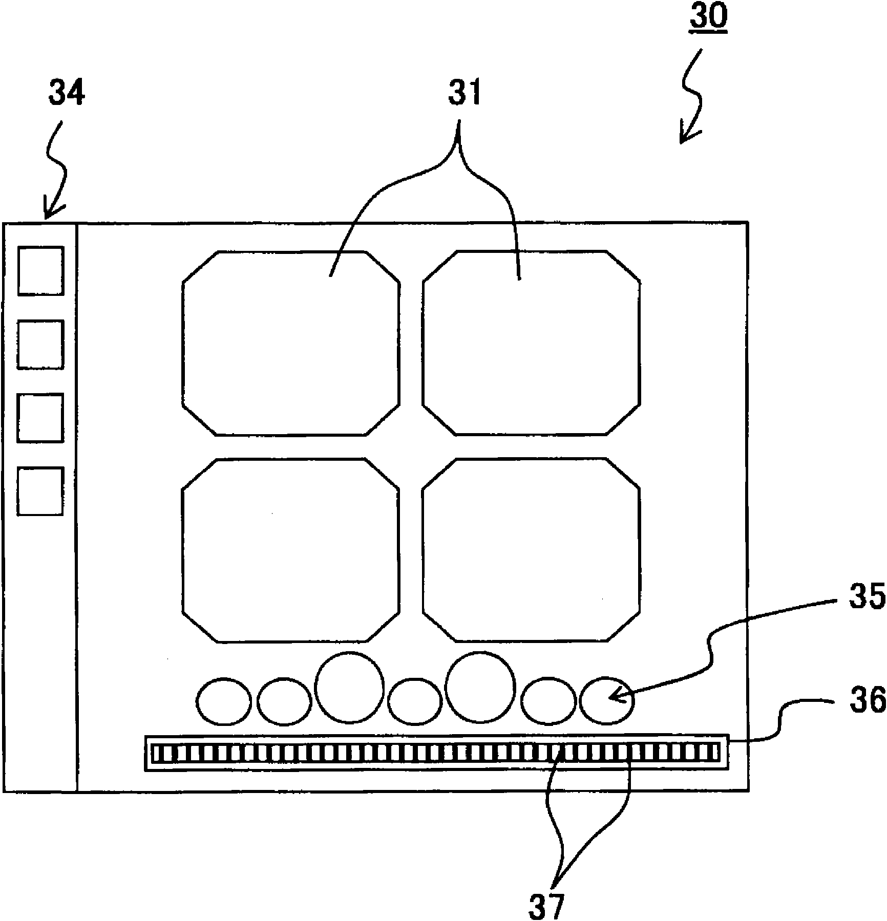 Image information display processing device and display processing method