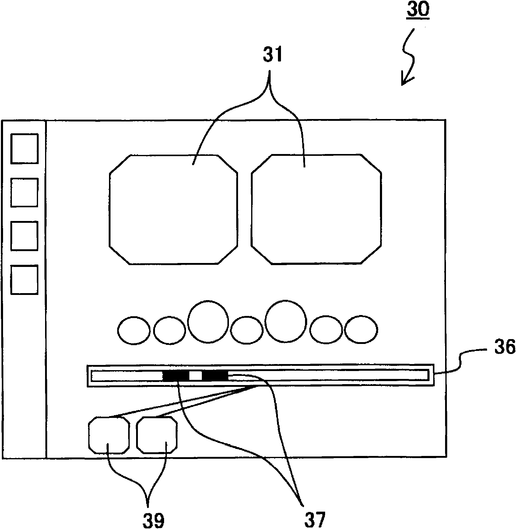 Image information display processing device and display processing method