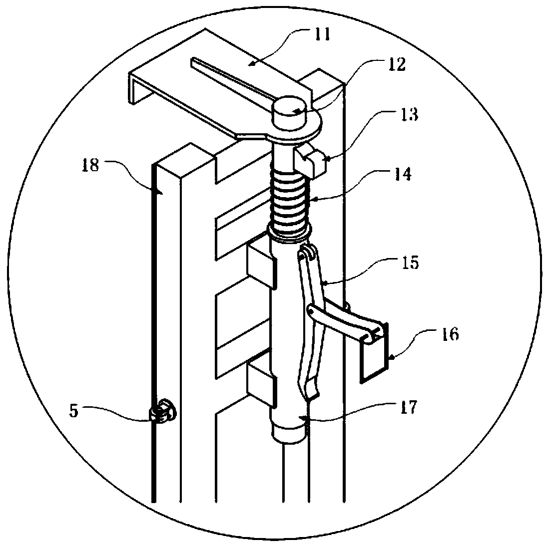 Coke oven grid brick installation device, movable platform and construction method