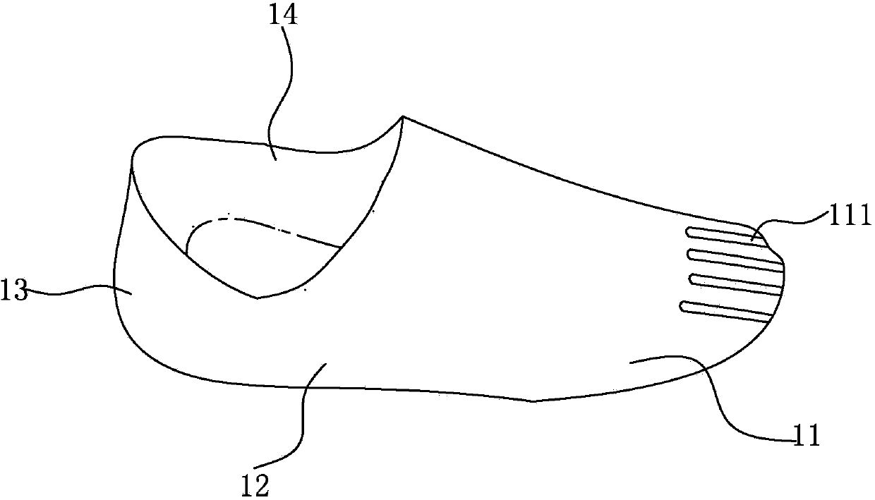 One-piece-type vamp and manufacturing method thereof